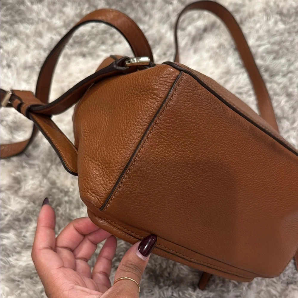Kate Spade Cognac Leather Mini Backpack - Picture 14 of 16